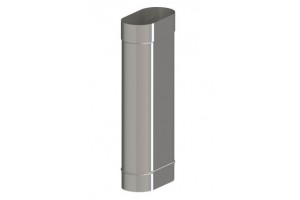 Ovalus įdėklas L-0,5m DN 100/150 (AISI-304) SO-1001-1000-050-121-H Ovalus įdėklas L-0,5m DN 100/150 (AISI-304) SO-1001-1000-050-121-H